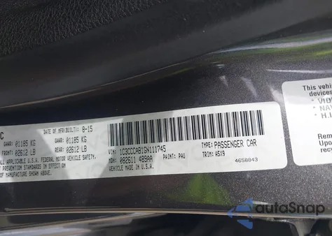 2016 Chrysler 200 Limited from USA, damaged, VIN 1C3CCCAB1GN111745